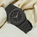 ShadowCraft – Elegant Black Steel Watch