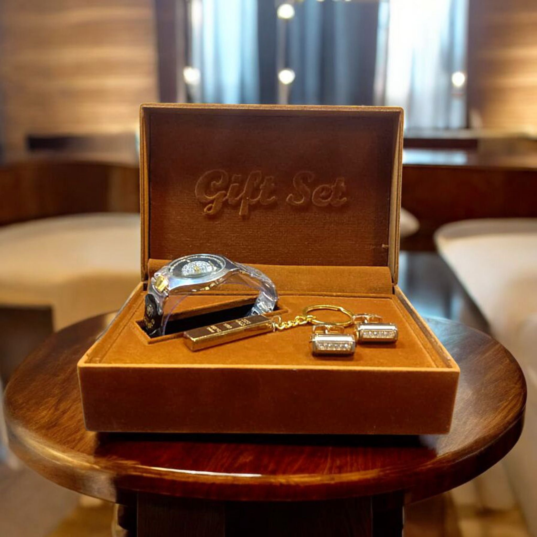 Elite Gentleman Gift Box – Premium Watch with Accessories