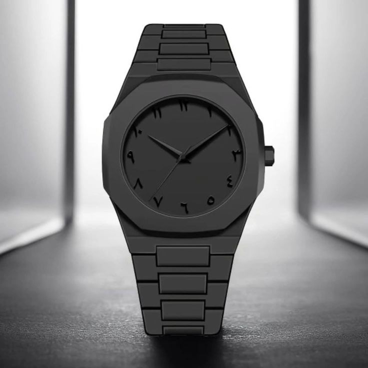 ShadowCraft – Elegant Black Steel Watch